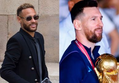 Neymar Jr. reencontra Lionel Messi após Copa do Mundo do Qatar
