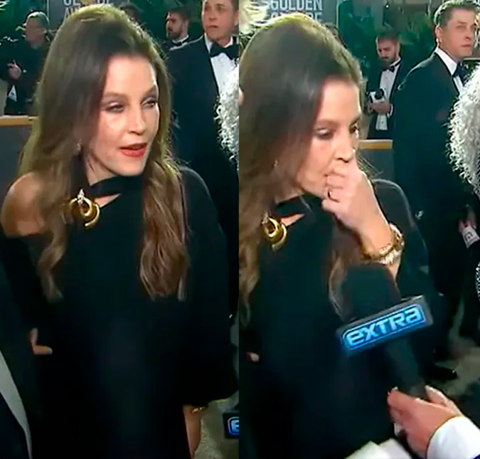 Lisa Marie Presley apareceu debilitada em <I>Globo de Ouro 2023</i>, dias antes de sua morte
