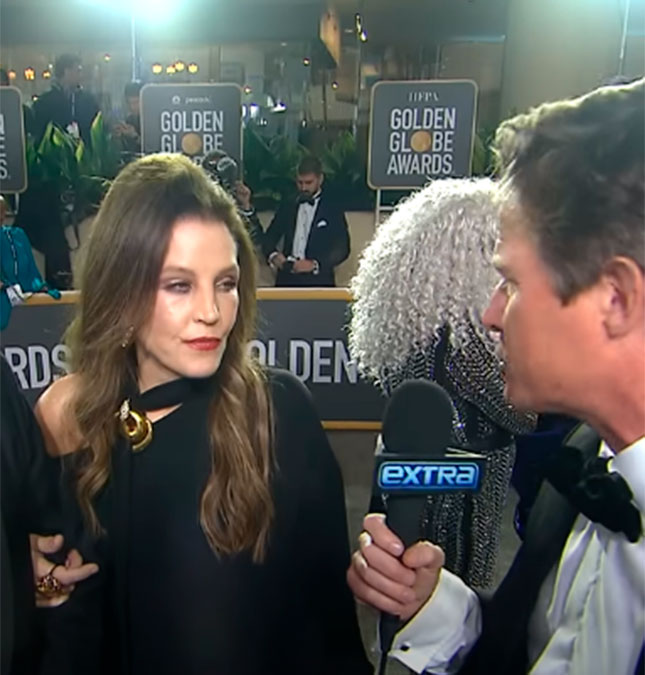 Último repórter a entrevistar Lisa Marie Presley comenta estado de saúde da filha de Elvis Presley no <i>Globo de Ouro</i>