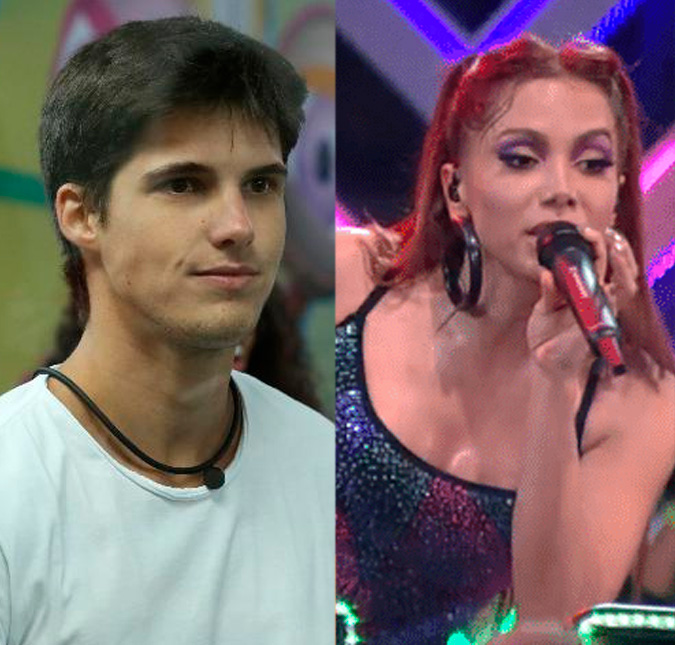 Confinado no <I>BBB23</i>, Gabriel tem uma explicação para o gelo que recebeu de Anitta durante festa: <I>-Ela não pode olhar</i>
