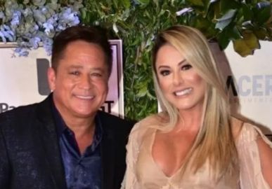 Poliana Rocha passa noite agarradinha com Leonardo e faz reflexão sobre casamento: <i>Construção diária</i>