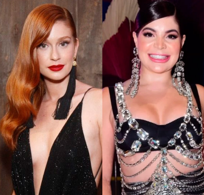 Marina Ruy Barbosa e Gkay se encontram em Paris durante Semana de Alta Costura