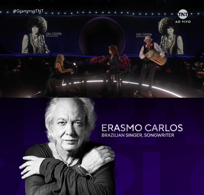 Erasmo Carlos e Gal Costa são homenageados no <i>Grammy 2023</i>