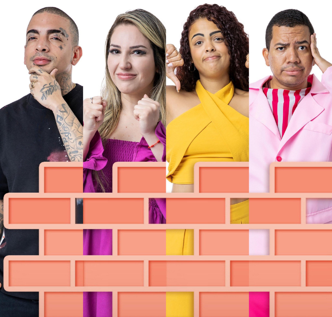 Amanda, Bruno, MC Guimê e Paula estão no paredão do <i>BBB23</i>!
