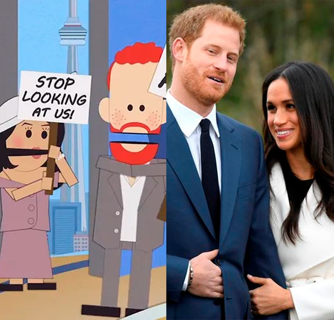 Príncipe Harry e Meghan Markle viram chacota em novo episódio de <I>South Park</i>