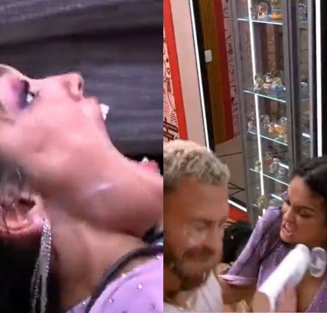 Internautas pedem expulsão de Larissa do BBB23 por agressão; entenda o que aconteceu A sister se irritou com uma brincadeira e deu tapas em Fred
