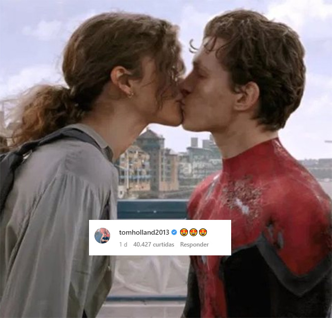 Em interação rara, Tom Holland comenta foto de Zendaya e fãs vão à loucura