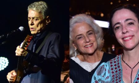 Em rara aparição, filha de Marieta Severo e Chico Buarque posa ao lado da mãe no <i>show</i> do pai