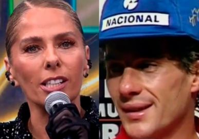 Adriane Galisteu relembra quando usou camisola da mãe para acompanhar Ayrton Senna em evento