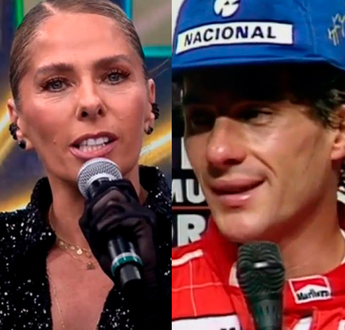 Adriane Galisteu relembra quando usou camisola da mãe para acompanhar Ayrton Senna em evento
