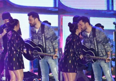 Após beijo em <I>show</i>, Maiara fala sobre relacionamento com Fernando Zor: <I>A gente se dá superbem</i>