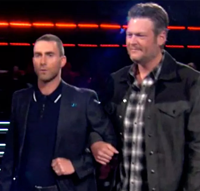 Adam Levine comenta saída de Blake Shelton do <i>The Voice</i>: <i>Já era tempo</i>