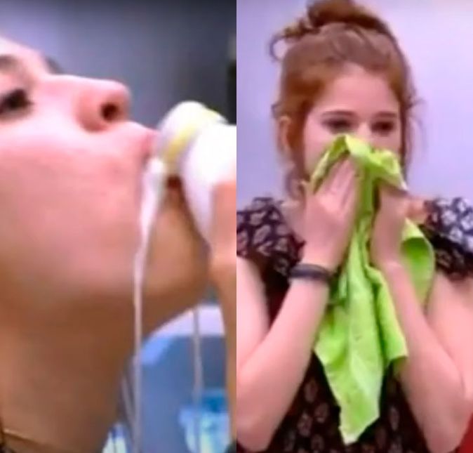 Ana Clara, do BBB18, certa vez fez uma verdadeira lambança na cozinha. Enquanto estava confinada no reality, a apresentadora decidiu tomar leite diretamente da garrafa e acabou se babando toda. Ela então pegou um pano para limpar o chão e a blusa, e também o usou para assoar o nariz e secar a boca logo em seguida. Ana Clara, do BBB18, certa vez fez uma verdadeira lambança na cozinha. Enquanto estava confinada no reality, a apresentadora decidiu tomar leite diretamente da garrafa e acabou se babando toda. Ela então pegou um pano para limpar o chão e a blusa, e também o usou para assoar o nariz e secar a boca logo em seguida.