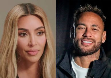 Kim Kardashian é acusada por internautas de ser pé frio após aparecer com camiseta de Neymar Jr. e time perder