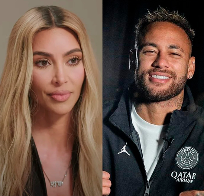 Kim Kardashian é acusada por internautas de ser pé frio após aparecer com camiseta de Neymar Jr. e time perder