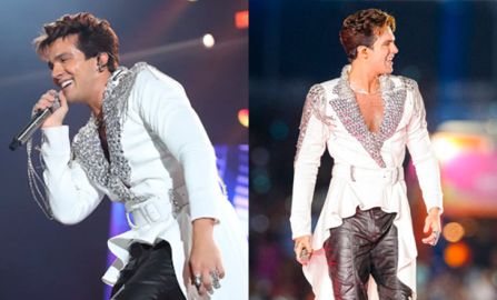 O <I>look</i> que Luan Santana usou na gravação do DVD viralizou. O que você achou?