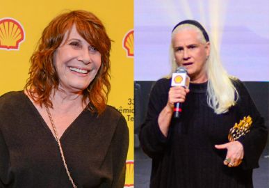 Vera Holtz recebe troféu de melhor atriz na 33º edição do <I>Prêmio Shell de Teatro</i>. Veja quem mais marcou presença