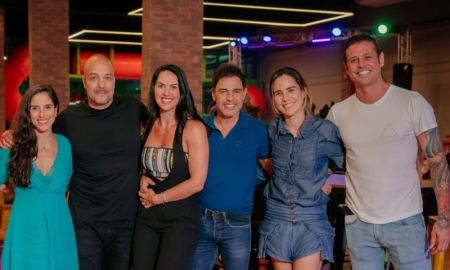 Wanessa Camargo e Dado Dolabella marcam presença no aniversário da filha de Camilla Camargo