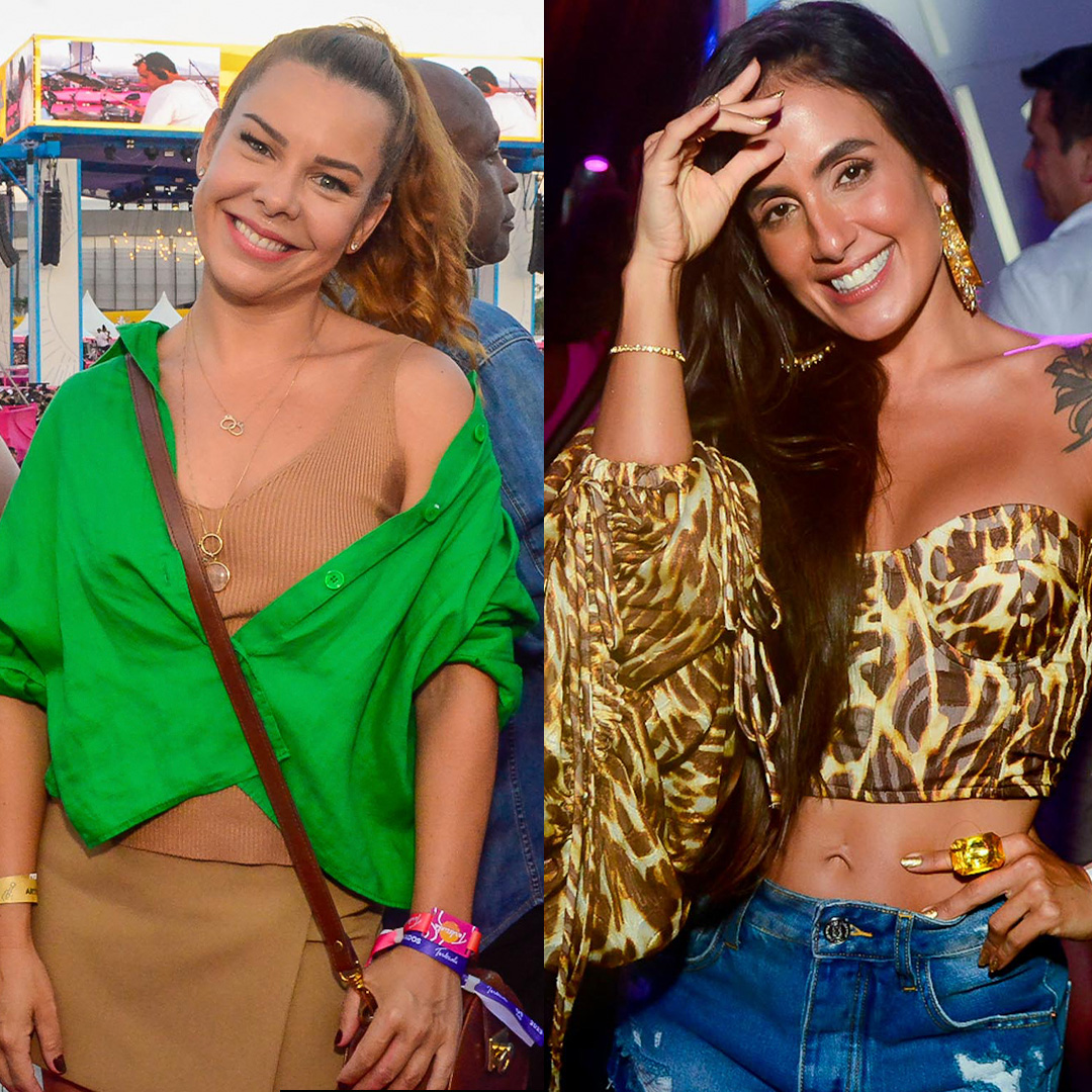 Fernanda Souza e Carol Peixinho dão <I>show</i> de maturidade ao curtirem apresentação de Thiaguinho bem abraçadinhas