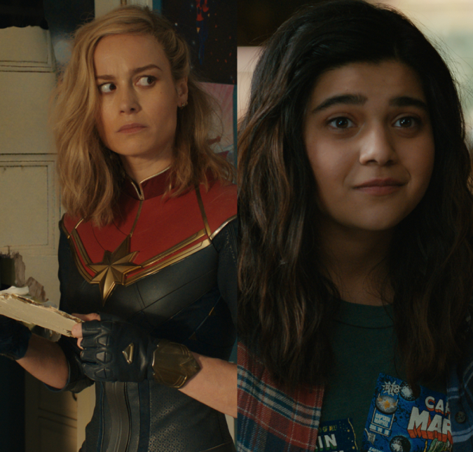 Brie Larson retorna como Capitã Marvel em primeiro <I>trailer</i> de <I>The Marvels</i>, que reúne outras heroínas