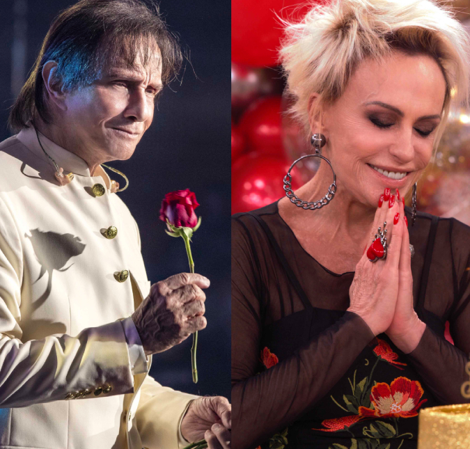 Ana Maria Braga faz homenagem ao vivo para Roberto Carlos e cai no choro