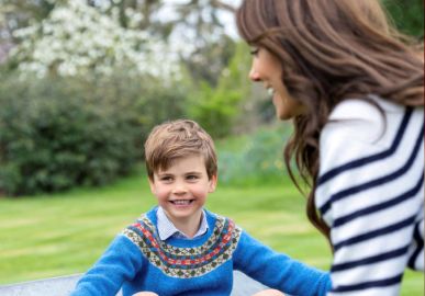 Príncipe William e Kate Middleton celebram aniversário de cinco anos de idade de Príncipe Louis