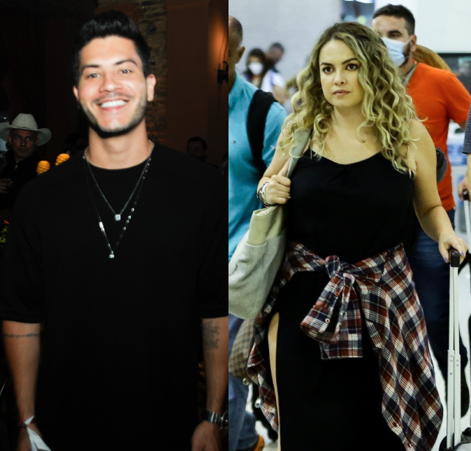 Ex-namorados, Arthur Aguiar e Lua Blanco se encontram e levam fãs à loucura