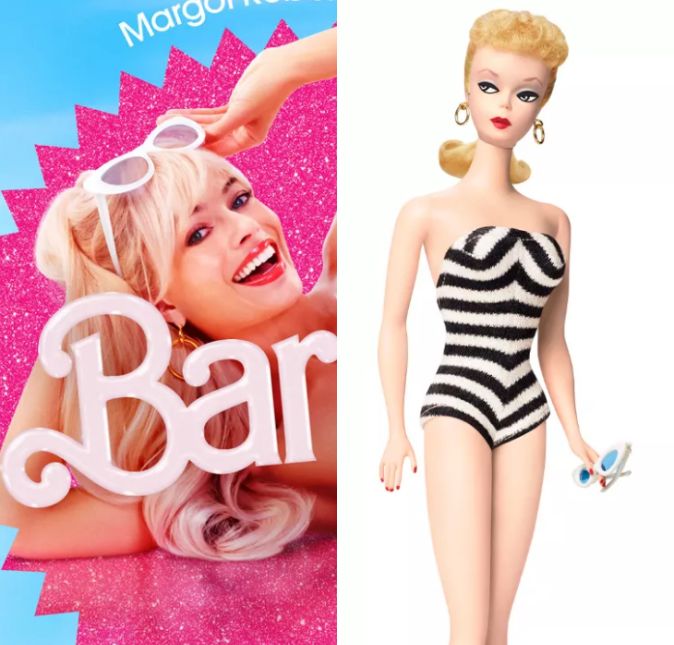 Barbie chegará aos cinemas no dia 20 de junho e a cada nova informação divulgada, aumenta a expectativa do público para a chegada da tão esperada data. Já foram divulgados os pôsteres dos personagens e um novo teaser trailer. A seguir, confira 12 Barbies que inspiraram a adaptação dos personagens no live-action. O visual de Margot Robbie é inspirado na estreia da boneca Barbie em 1959. A primeira Barbie foi estilizada com um maiô listrado e óculos escuros de gatinho brancos. O visual prestava homenagem ao glamour da velha Hollywood de ícones dos anos 1950 como Marilyn Monroe e Rita Hayworth. Barbie chegará aos cinemas no dia 20 de junho e a cada nova informação divulgada, aumenta a expectativa do público para a chegada da tão esperada data. Já foram divulgados os pôsteres dos personagens e um novo teaser trailer. A seguir, confira 12 Barbies que inspiraram a adaptação dos personagens no live-action. O visual de Margot Robbie é inspirado na estreia da boneca Barbie em 1959. A primeira Barbie foi estilizada com um maiô listrado e óculos escuros de gatinho brancos. O visual prestava homenagem ao glamour da velha Hollywood de ícones dos anos 1950 como Marilyn Monroe e Rita Hayworth.