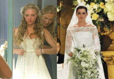 De <i>O Diário da Princesa 2</i> a <i>Mamma Mia</i>. Relembre os dez vestidos de noiva mais icônicos do cinema!