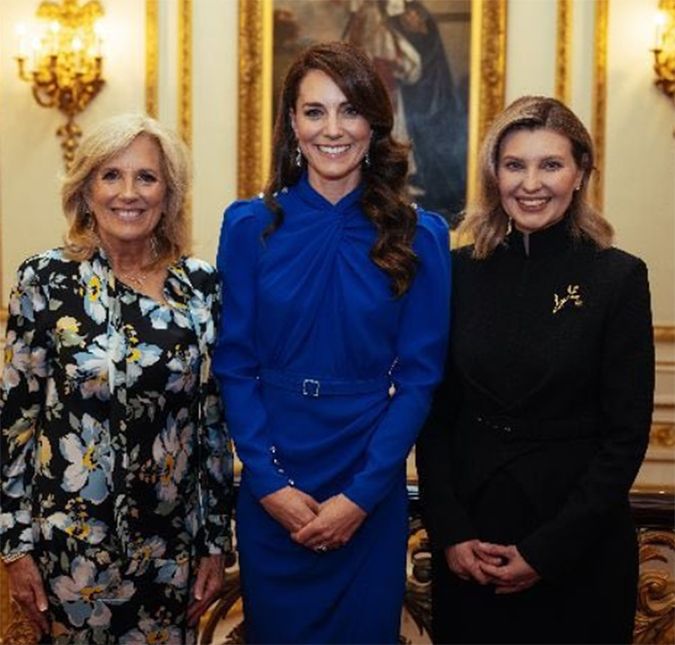 Ela arrasa! Vestido usado por Kate Middleton em recepção com Luiz Inácio Lula da Silva custa mais de dois mil reais; aos detalhes! Princesa de Gales esteve com o Rei Charles III e à rainha Camilla em evento