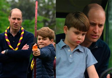 Após coroação, Príncipe William passa tempo com os filhos no dia de trabalhos para caridade