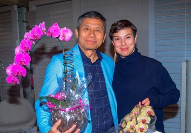 Maria Paula faz aparição rara com namorado mestre de <i>kung fu</i>
