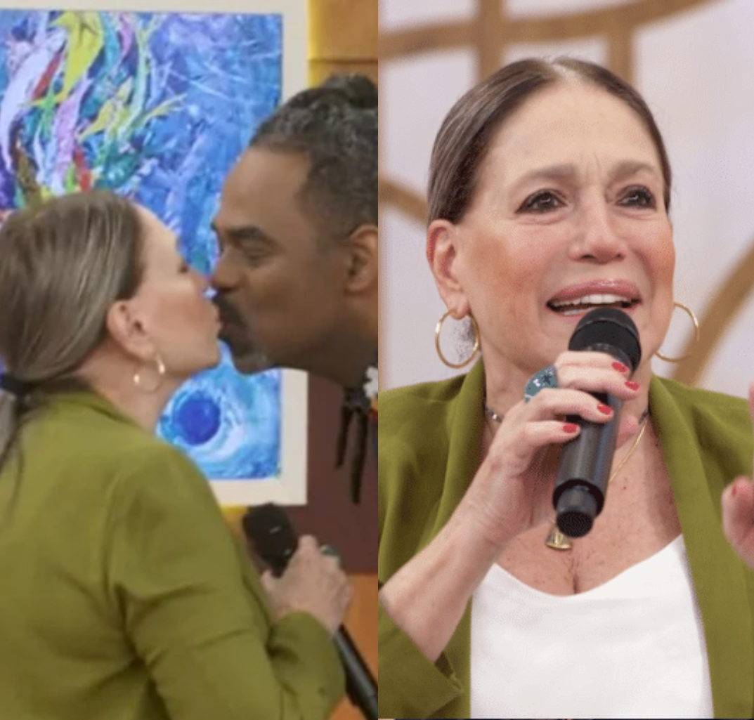 Susana Vieira dá selinho em Manoel Soares e invertida em Patrícia Poeta: <I>-Espera</i>