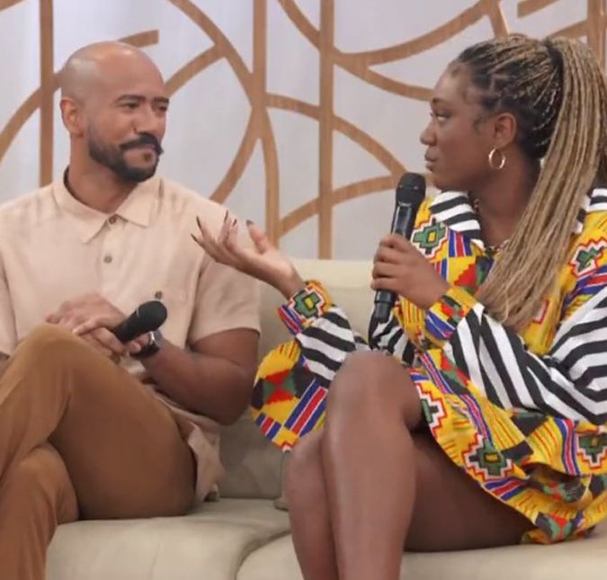 Ricardo Alface e Sarah Aline abrem o jogo sobre a relação após o BBB A dupla marcou presença no Encontro