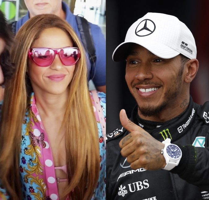 Shakira é vista com Lewis Hamilton e acende rumores de <I>affair</i>