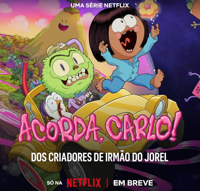 Nova animação brasileira da <I>Netflix, Acorda, Carlo!</i>, já tem <I>trailer</i> e data de estreia; confira