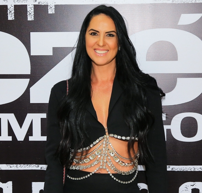 Graciele Lacerda marca presença em evento com primeiro vestido que ganhou de Zezé Di Camargo, veja!