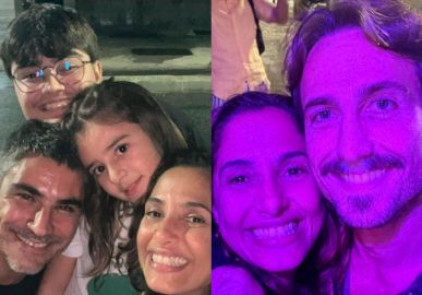 Camila Pitanga reúne atual e ex-namorado em festa de aniversário