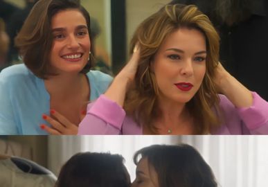 Aconteceu! Após cena ser barrada diversas vezes, beijo de Clara e Helena é exibido em <I>Vai Na Fé</i>
