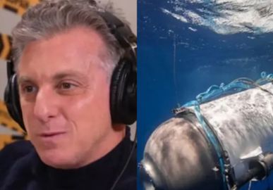 Luciano Huck diz que não aceitaria visitar os destroços do <I>Titanic</i> e chama turistas do submarino de <I>idiotas</i>