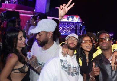 Após polêmicas, Neymar Jr. e Bruna Biancardi marcam presença no <I>show Tardezinha</i> e se divertem com Ludmilla