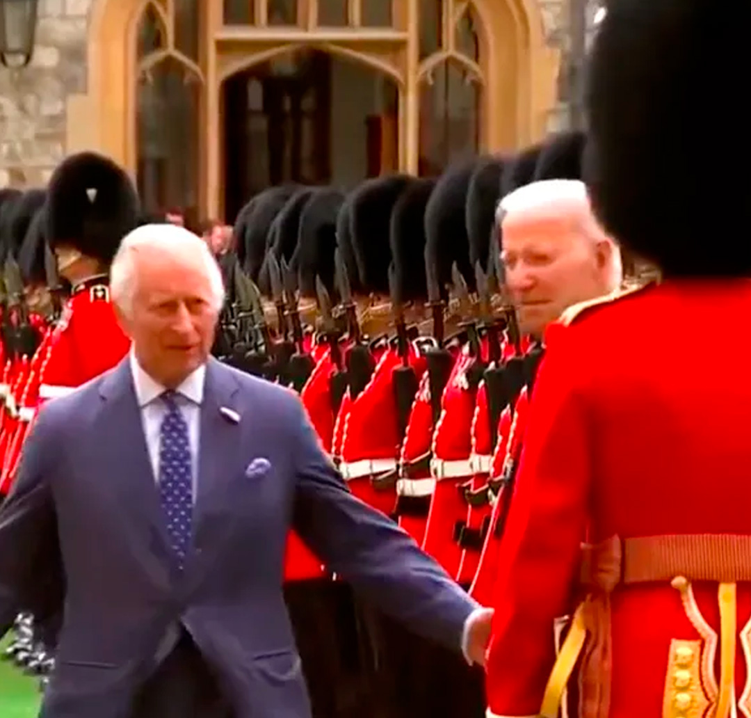 Rei Charles III teria brigado com guarda do Castelo de Windsor durante visita de Joe Biden