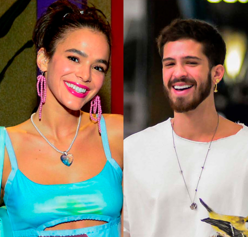 Está rolando? Bruna Marquezine e João Guilherme são vistos em clima de intimidade durante gravação de série