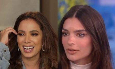 Emily Ratajkowski aprende a fazer quadradinho com Anitta; confira!
