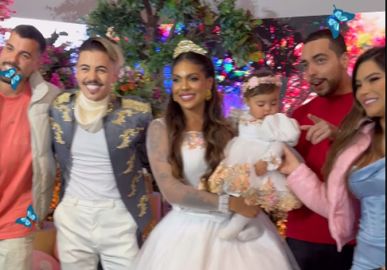 Biel e Tays Reis fazem festão com tema de princesa para comemorar primeiro aniversário da filha; veja!