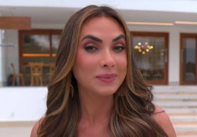 Nicole Bahls revela como fazia para se satisfazer em <I>A Fazenda 5: - Não tinha uma foto para olhar, nada</i>