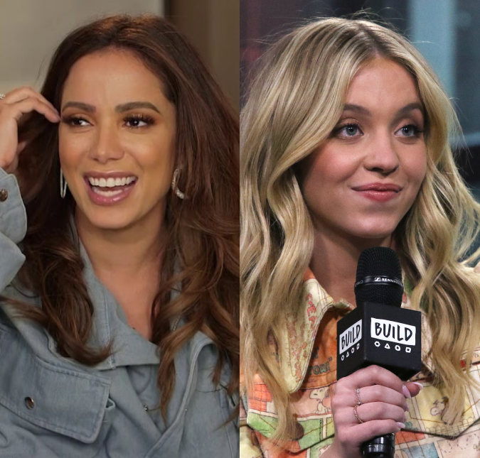 Anitta fica de fora de foto tirada por Sydney Sweeney, de <i>Euphoria</i>, e momento viraliza; veja