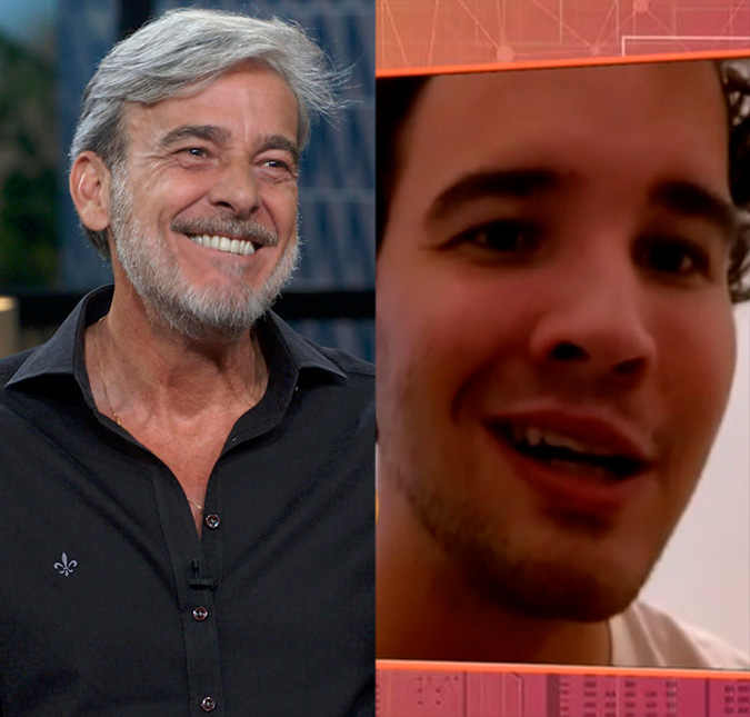 Alexandre Borges é surpreendido pelo filho com mensagem fofa