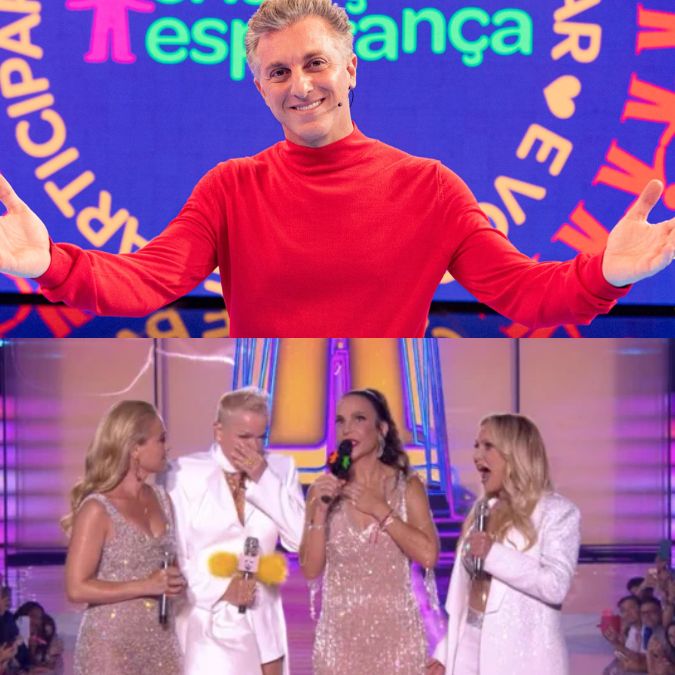 Após reencontro icônico, <i>web</i> relembra relacionamentos de Luciano Huck com Ivete Sangalo, Eliana e Angélica