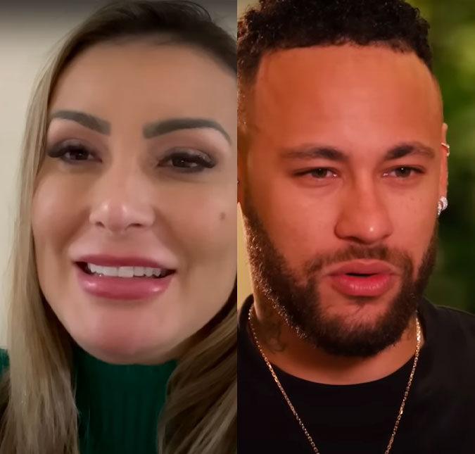 Andressa Urach revela que já se envolveu com Neymar Jr: <I>- Logo que eu saí de A Fazenda</i>